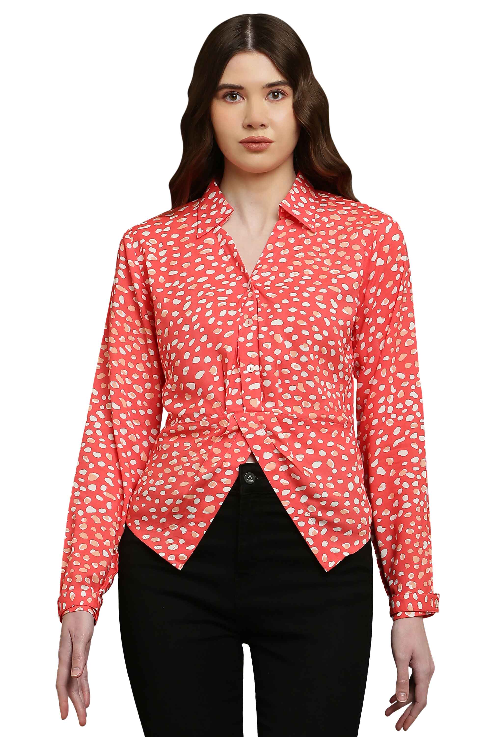 Marble Dotted Printed Shirt