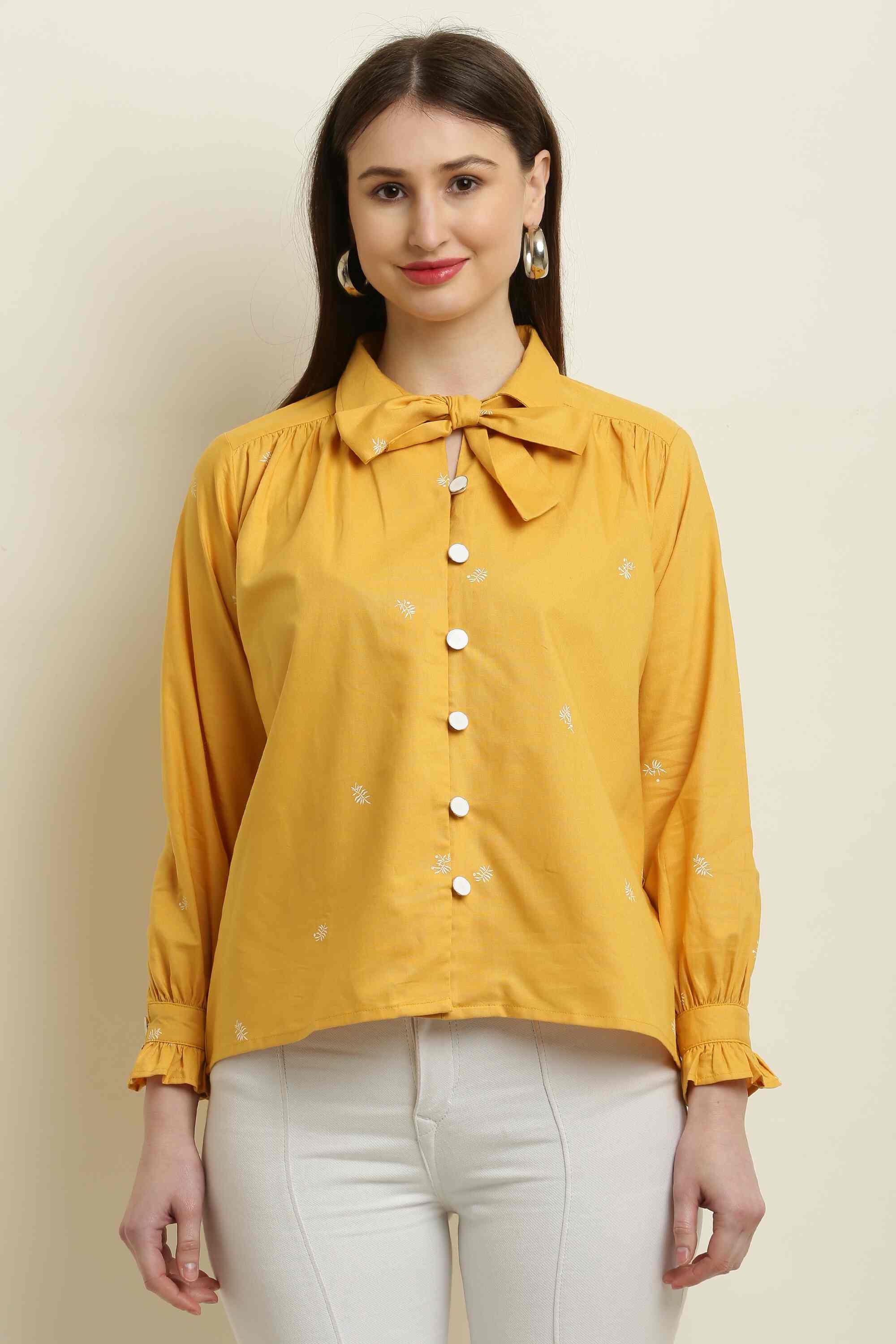Mustard Woven Shirt 