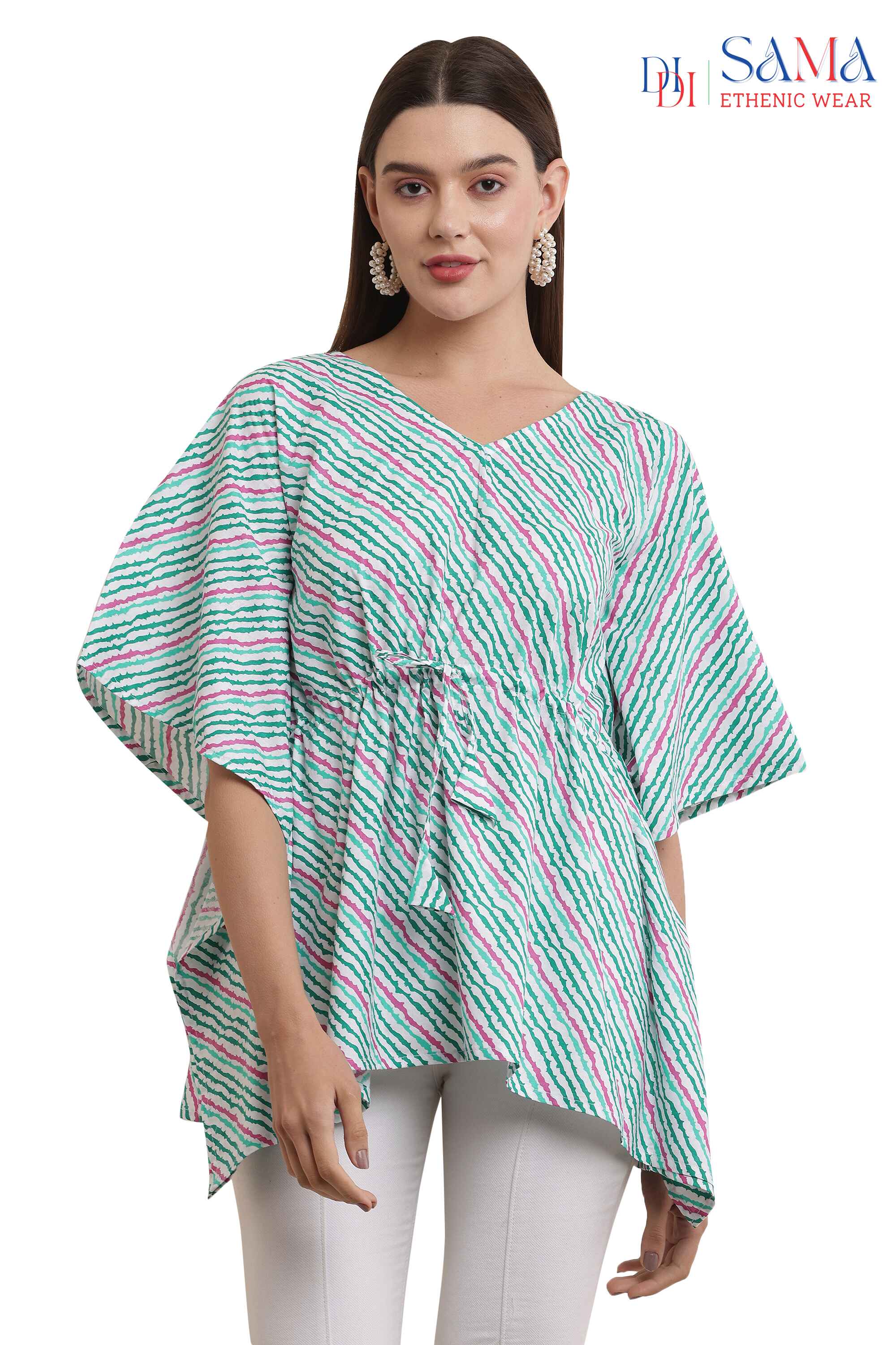 Kaftan Striped  Green